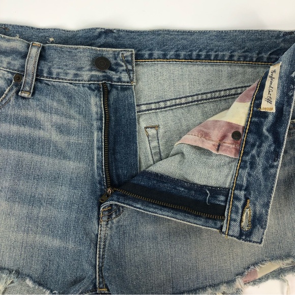 Denim and Supply by Ralph Lauren Halsey Flag Pocket Denim Boyfriend Cutoffs - Picture 5 of 12